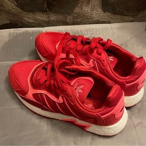 New Adidas Original Womens Tresc Run Boost Red/Pink/White EH0208 Women's Size 7